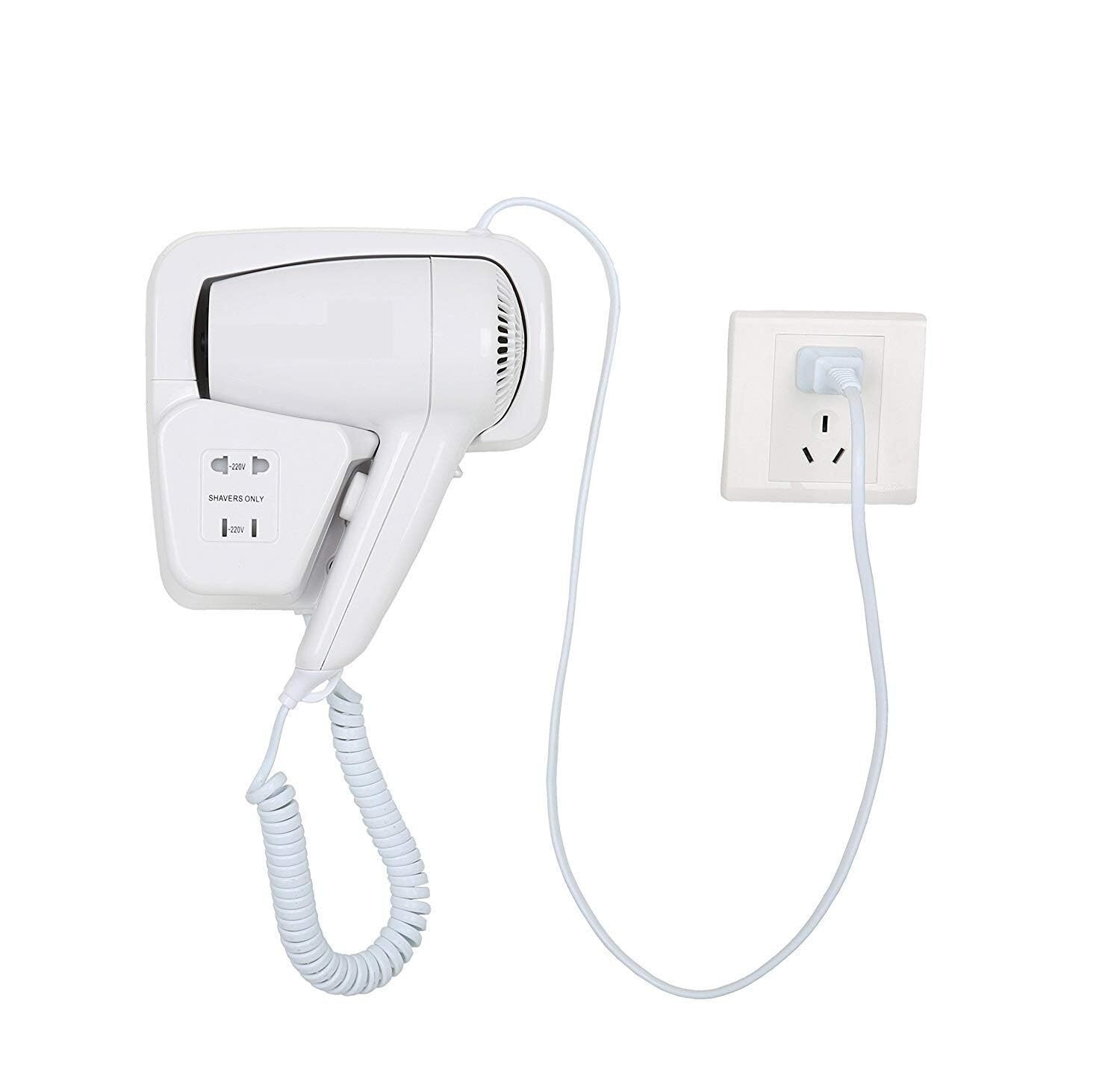  سشوار دیواری هتلی سفید 