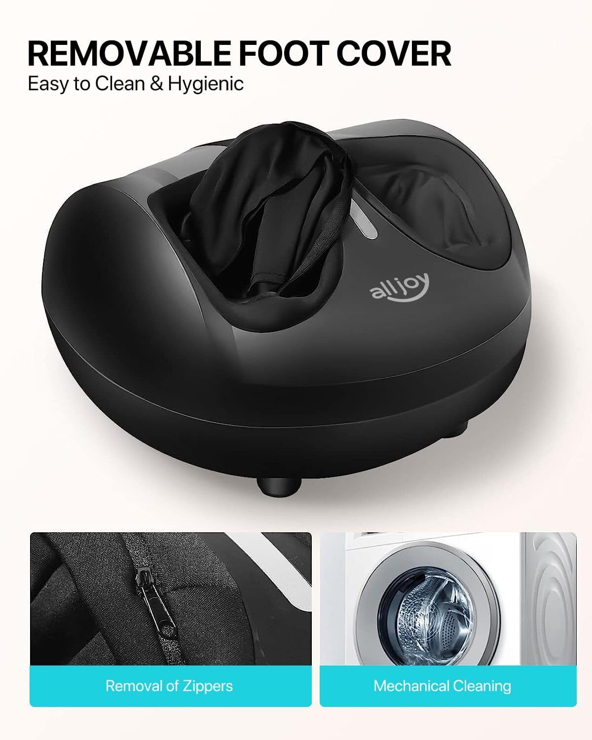 دستگاه ماساژ پا ALLJOY با روکش قابل شستشو و استفاده آسان