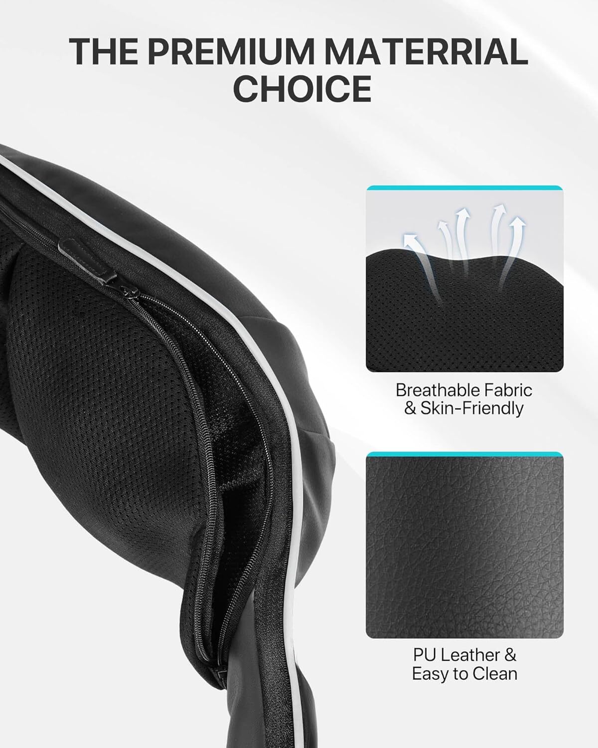 ماساژور گردن و پشت ALLJOY در حال استفاده روی شانهها